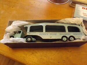 �y���������z�z�r�[�@�͌^�ԁ@�ԁ@���[�V���O�J�[ �r���e�[�W���x�b�g�g�����X�|�[�g���v���{�b�N�Xvintage dinky 6 rivet 582 bedford pullmore car transporter, a repro box
