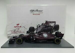 yzzr[@͌^ԁ@ԁ@[VOJ[ Xp[NI[gUEo[At@F[eXgCRlkI[Hspark 118 modellino auto f1 sauber alfa romeo ferrari raikkonen test 2019 nuovo