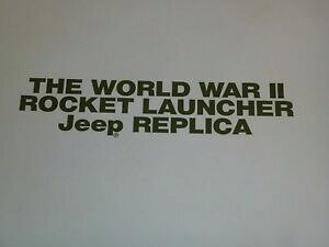 yzzr[@͌^ԁ@ԁ@[VOJ[ PbgW[vXP[fun danbury comme neuf modele a lechelle dune fusee ww2 jeep, boxed