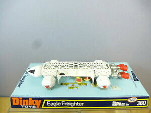 yzzr[@͌^ԁ@ԁ@[VOJ[ fVzCgo[W{bNXdinky toys modele 360 eagle freighter tous les version blanche vn en parfait etat, dans sa boite