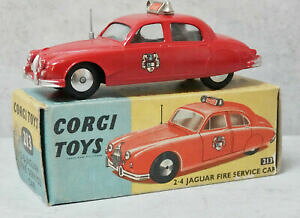 【送料無料】ホビー 模型車 車 レーシングカー コーギージャガーボックスcorgi 213 24 jaguar fire service voiture tres near comme neuf in box