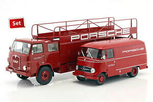 yzzr[@͌^ԁ@ԁ@[VOJ[ Q[gbNZfXxc|VFT[rX[X2car jeu man 635 camion et mercedesbenz l319 porsche service course 118