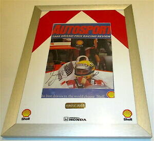yzzr[@͌^ԁ@ԁ@[VOJ[ ACgZiayrton senna signe encadre original