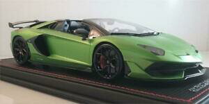yzzr[@͌^ԁ@ԁ@[VOJ[ xf{M[j[hX^[RNVXP[lamborghini aventador svj roadster en verde 118 echelle par mr collection