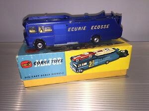 yzzr[@͌^ԁ@ԁ@[VOJ[ re[W[XJ[LAvintage corgi toys major mib ecurie ecosse course transporteur voiture n0