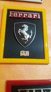 �y���������z�z�r�[�@�͌^�ԁ@�ԁ@���[�V���O�J�[ �X�N�[�f���A�t�F���[���G���u�����o�b�Wquadro ,picture scuderia ferrari emblem ,badge scudetto scritta