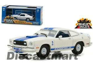 �y���������z�z�r�[�@�͌^�ԁ@�ԁ@���[�V���O�J�[ �`���[���[�Y�G���W�F���W���}�����[�t�H�[�h�}�X�^���O�R�u��charlies anges jill munroe 1976 ford mustang cobra ii 143 greenlight 86516