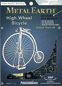 �y���������z�z�r�[�@�͌^�ԁ@�ԁ@���[�V���O�J�[ �z�C�[�����^���A�[�Xbicicletta high wheel bicycle fascinations metal earth fa mms087