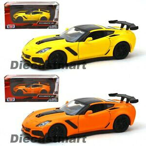 yzzr[@͌^ԁ@ԁ@[VOJ[ V{[Rxbg~j`AIWmotormax 124 2019 chevrolet corvette zr1 orange miniature 79356 jaune voiture