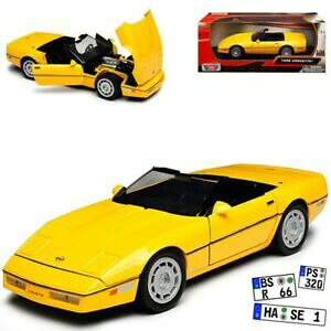 yzzr[@͌^ԁ@ԁ@[VOJ[ V{[RxbgJuII[gfchevrolet corvette c4 cabriolet jaune 19831996 124 motormax modele auto de ou
