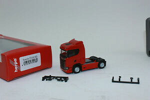 �y���������z�z�r�[�@�͌^�ԁ@�ԁ@���[�V���O�J�[ herpa 310185 scania cs 20 niederdach zugmaschine, rouge 187 h0 neuf dans ovp