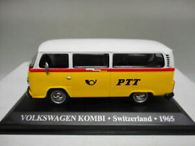 【送料無料】ホビー　模型車　車　レーシングカー フォルクスワーゲンコンビタクシースイスネットワークvolkswagen t2 kombi taxi 1965 switzerland ptt altaya ixo 143