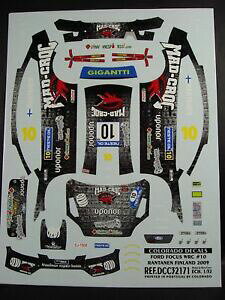 �y���������z�z�r�[�@�͌^�ԁ@�ԁ@���[�V���O�J�[ �f�J�[���t�H�[�h�t�H�[�J�X���t�B�������h�R�����hdecals 132 ford focus wrc 10 rantanen finlande 2009 colorado 32171