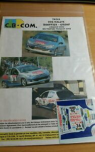 yzzr[@͌^ԁ@ԁ@[VOJ[ fJ[vW[[[decals 132 ref 513 peugeot 206 bouffier rallye limousin 2002 rally