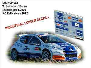 yzzr[@͌^ԁ@ԁ@[VOJ[ fJ[vW[C[v[decals 143 peugeot 207 s2000 7 solowow rallye irc dypres 2013 ncm087