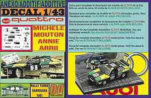 yzzr[@͌^ԁ@ԁ@[VOJ[ fJ[AEfBNganexo decal 143 audi quattro mmouton rgarrigues 1981 02