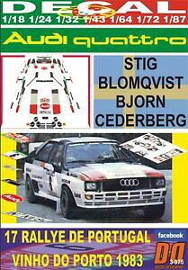 yzzr[@͌^ԁ@ԁ@[VOJ[ fJ[AEfBNg|gK^CAdecal audi quattro a1 sblomqvist r de portugal 1983 dnf 01
