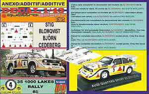 yzzr[@͌^ԁ@ԁ@[VOJ[ fJ[AEfBNgX|[canexo decal 143 audi quattro sport e2 sblomqvist 1000 lakes r 1985 01