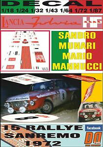 yzzr[@͌^ԁ@ԁ@[VOJ[ fJ[`Ai[[T^CAdecal lancia fulvia hf sandro munari rallye sanremo 1972 dnf 02