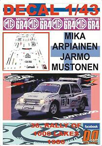 �y���������z�z�r�[�@�͌^�ԁ@�ԁ@���[�V���O�J�[ �f�J�[�����^�C�Adecal 143 mg metro 6r4 marpiainen 1000 lakes r 1986 dnf 01