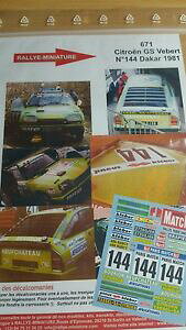 yzzr[@͌^ԁ@ԁ@[VOJ[ fJ[VgGp_J[[[decals 132 ref 671 citroen gs vebert rallye paris dakar 1981 rally