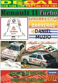 【送料無料】ホビー　模型車　車　レーシングカー デカールルノーターボポルトガルリタイアdecal renault 11 turbo g barreras r portugal 1989 dnf 02