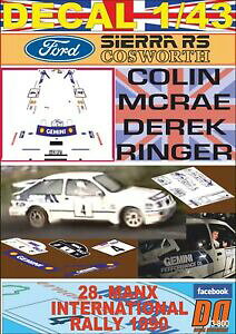 �y���������z�z�r�[�@�͌^�ԁ@�ԁ@���[�V���O�J�[ �f�J�[���t�H�[�h�V�G���R�X���[�X�}�N���[�}��decal 143 ford sierra rs cosworth cmcrae manx international r 1990 3rd 02