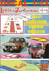 yzzr[@͌^ԁ@ԁ@[VOJ[ fJ[`AJbgXEF[fdecal 143 lancia fulvia 16 coupe hf hkallstrom rswedish 1973 4th 02