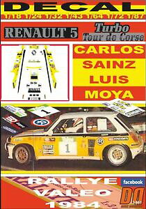 yzzr[@͌^ԁ@ԁ@[VOJ[ fJ[m[^[{RVJTCccA[decal renault 5 turbo tour de corse csainz r valeo 1984 winner 01