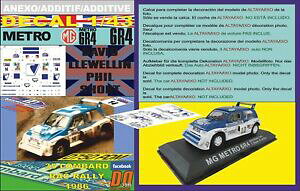 �y���������z�z�r�[�@�͌^�ԁ@�ԁ@���[�V���O�J�[ �f�J�[��anexo decal 143 mg metro 6r4 dllewellin rac 1986 9th 02