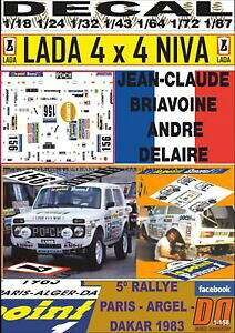 yzzr[@͌^ԁ@ԁ@[VOJ[ fJ[_WN[hp_J[[decal lada niva 4x4 jeanclaude briavoine paris dakar 1983 01