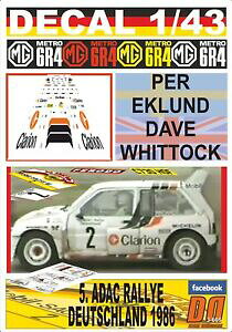 �y���������z�z�r�[�@�͌^�ԁ@�ԁ@���[�V���O�J�[ �f�J�[�����g��decal 143 mg metro 6r4 per eklund rdeutschland 1986 2nd 02