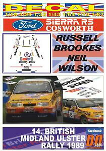yzzr[@͌^ԁ@ԁ@[VOJ[ fJ[tH[hVGRX[XubNXAX^[decal ford sierra rs cosworth rbrookes ulster r 1989 2nd 01