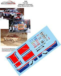 yzzr[@͌^ԁ@ԁ@[VOJ[ fJ[tBAbgAogeJ[[decals 132 ref 1529 fiat 131 abarth mouton rallye monte carlo 1979 rally wrc