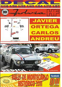 yzzr[@͌^ԁ@ԁ@[VOJ[ fJ[`AIeK[eJCXgRdecal lancia fulvia hf javier ortega rally montecarlo historico 2011 01