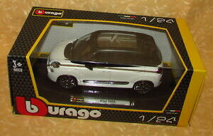 yzzr[@͌^ԁ@ԁ@[VOJ[ I[gtBAbgmodellino auto fiat 500 l bianca e nera burago scala 124 cod14089