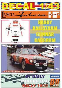 yzzr[@͌^ԁ@ԁ@[VOJ[ fJ[`AJbgdecal 143 lancia fulvia hf 16 coupe hf hkallstrom rac 1972 7th 01