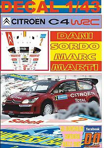yzzr[@͌^ԁ@ԁ@[VOJ[ fJ[VgG_jXEF[fdecal 143 citroen c4 wrc dani sordo swedish r 2007 12nd 01