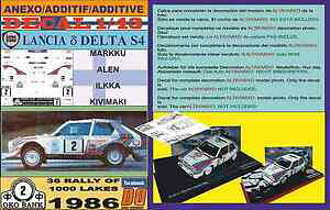 yzzr[@͌^ԁ@ԁ@[VOJ[ fJ[`Af^anexo decal 143 lancia delta s4 malen 1000 lakes 1986 3rd 02