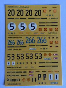 yzzr[@͌^ԁ@ԁ@[VOJ[ |VFfJ[porsche 9082 long tail 1969 in 5 versioni decals 143