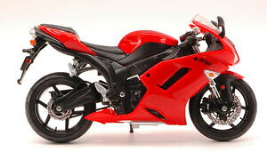 【送料無料】ホビー 模型車 車 レーシングカー バイクモデルkawasaki ninja zx6 r red motorbike 112 model maisto