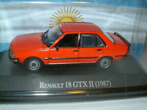 【送料無料】ホビー 模型車 車 レーシングカー ルノー143 renault 18 gtx ii en rouge 1987