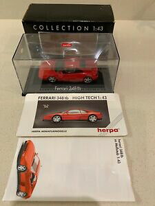 �y���������z�z�r�[�@�͌^�ԁ@�ԁ@���[�V���O�J�[ �X�P�[�����f��herpa modelsferrari 348 topeinture rougeechelle 143 modele de voitureref 1010