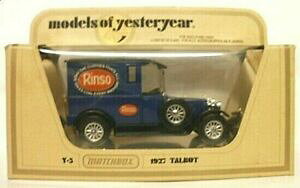 yzzr[@͌^ԁ@ԁ@[VOJ[ R[h^{bg@}b`fcode 3 matchbox models of yesteryear y5 talbot van rinso