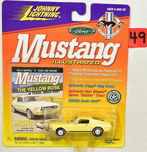 �y���������z�z�r�[�@�͌^�ԁ@�ԁ@���[�V���O�J�[ �W���j�[�}�X�^���O�t�H�[�h�}�X�^���O�z���C�gjohnny lightning mustang illustrees 1967 ford mustang gta blanc lightning