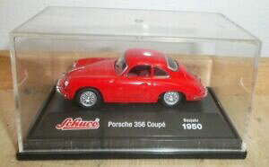 yzzr[@͌^ԁ@ԁ@[VOJ[ f|VFV[P[XfJbgtcm par schuco porsche 356 coupe 1950 rouge modele en metal in petite vitrine 1