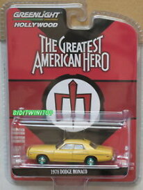 【送料無料】ホビー　模型車　車　レーシングカー アメリカンヒーローダッジモナコマシンgreenlight the greatest american hero 1978 dodge monaco vert machine w