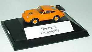 �y���������z�z�r�[�@�͌^�ԁ@�ԁ@���[�V���O�J�[ �|���V�F�^�[�{�I�����W187 porsche 911 turbo orange la neuf farbstudie herpa