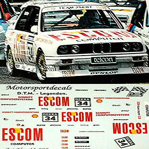 yzzr[@͌^ԁ@ԁ@[VOJ[ fJ[fJ[bmw m3 e30 dtm escom 34 omanthey 124 autocollant decalcomanie