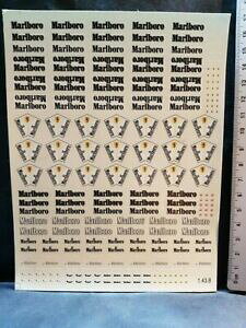 yzzr[@͌^ԁ@ԁ@[VOJ[ fJ[}{StF[Rhdecals 143 logos marlboro ferrari f1 colorado 1438